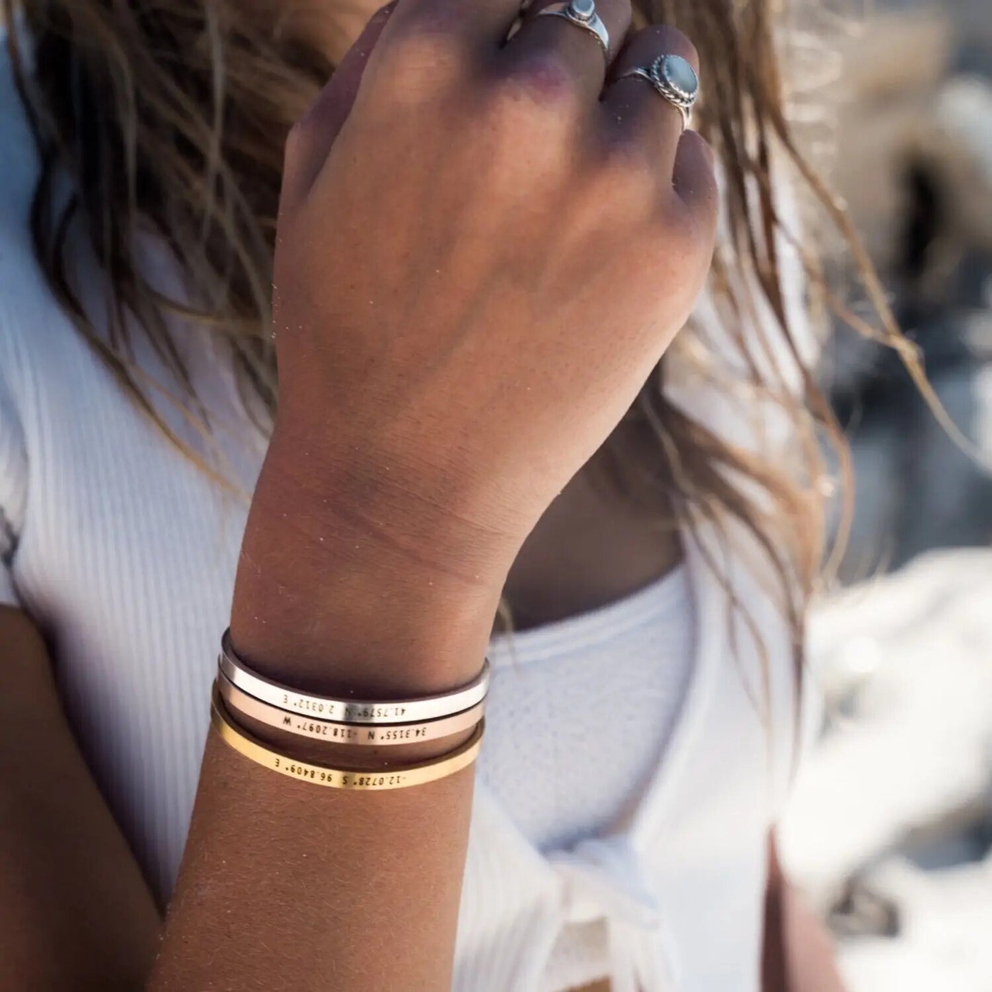 Engraved Stainless Steel Custom Cuff Bracelet