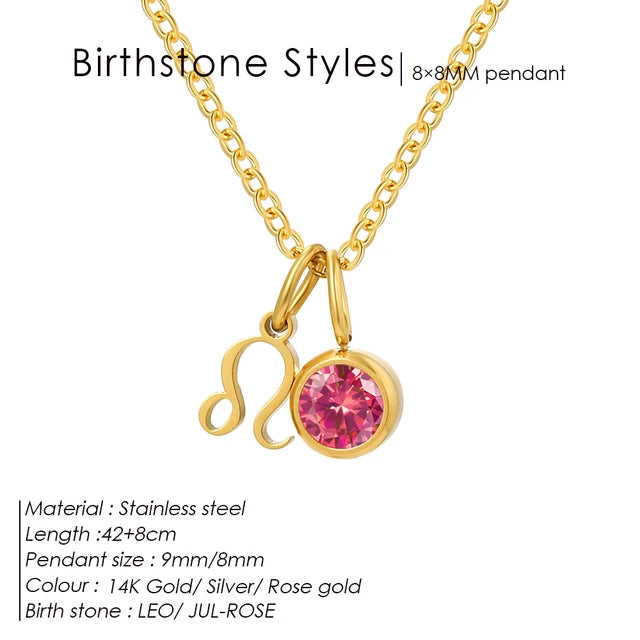 Zodiac Gemstone Constellation Necklace
