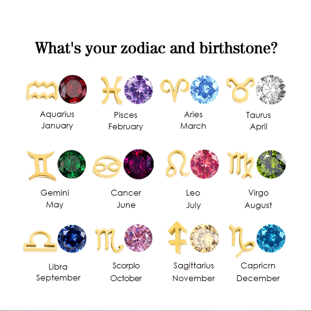 Zodiac Gemstone Constellation Necklace