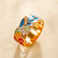 LuxLeaf Enamel Charm Ring