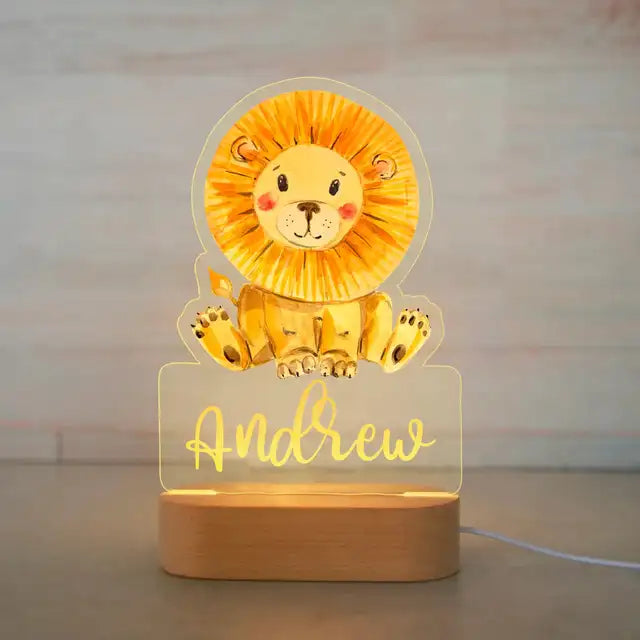Customized Children's Animal Night Light